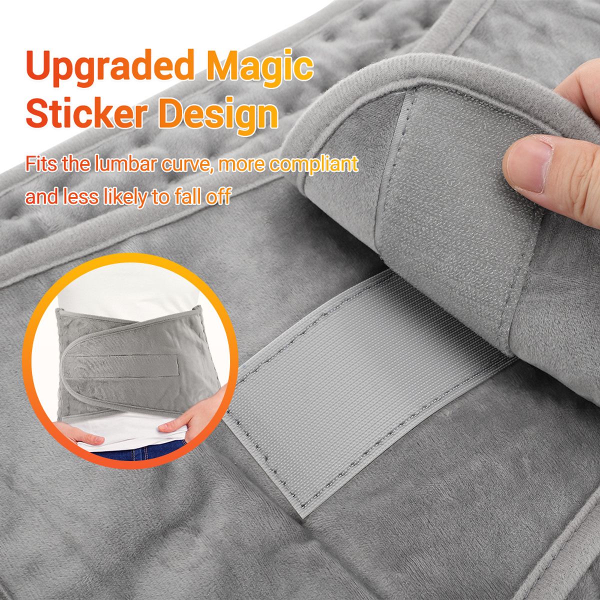 TIOZONEY - Almohadilla eléctrica lumbar