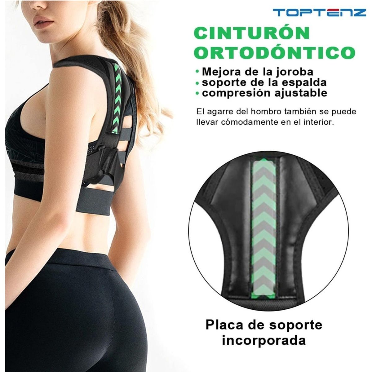 TIOZONEY - Corrector Postura Espalda Para Hombre Y Mujer Ajustable Faja