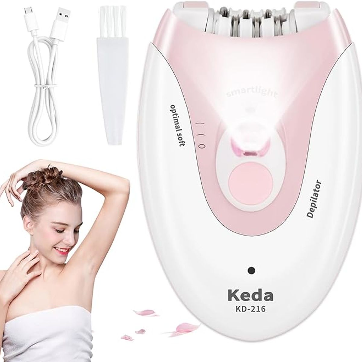 TIOZONEY - Depiladora facial eléctrica para mujer