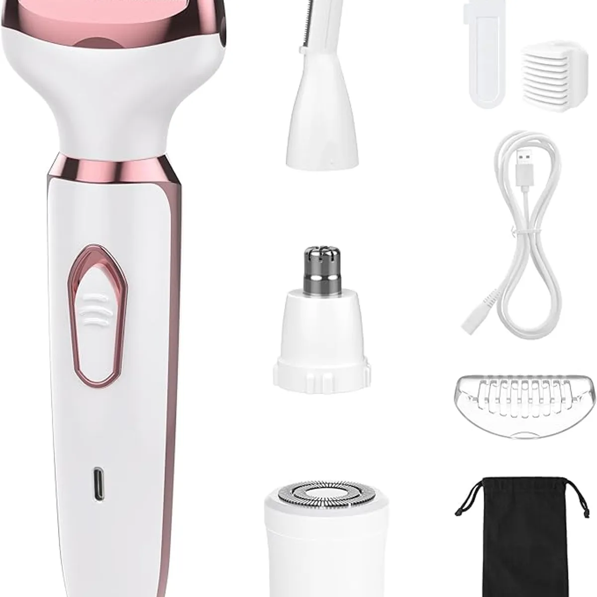 TIOZONEY - Afeitadora eléctrica femenina 4 en 1