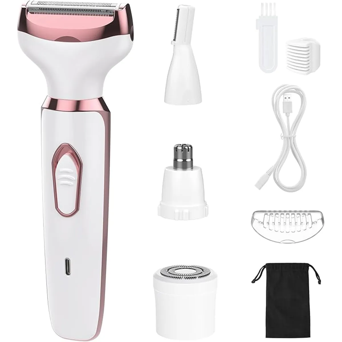 TIOZONEY - Afeitadora eléctrica femenina 4 en 1
