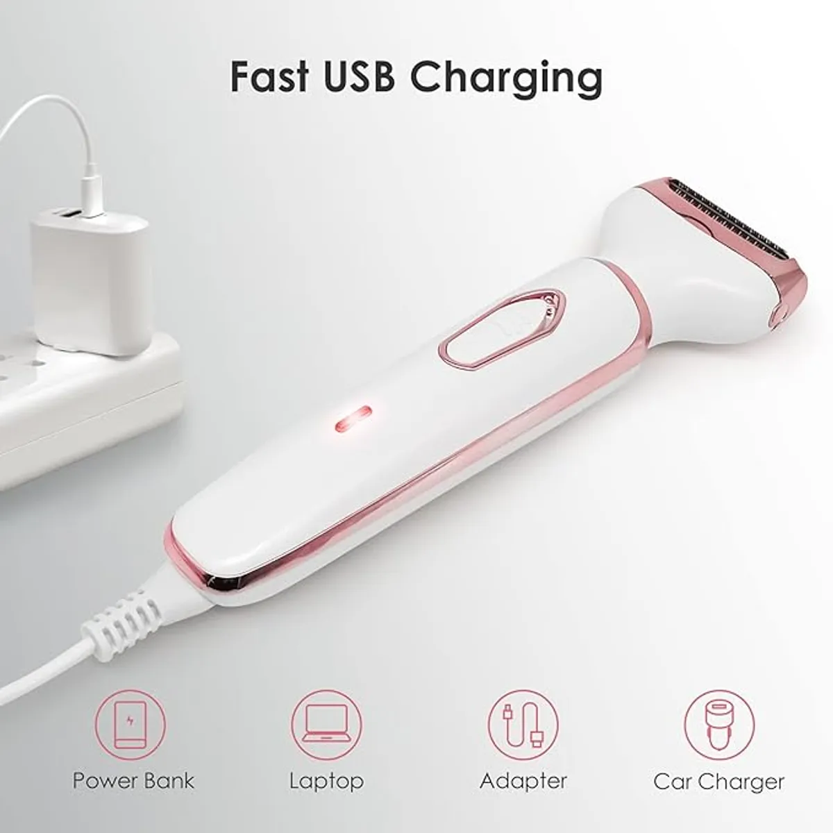 TIOZONEY - Afeitadora eléctrica femenina 4 en 1