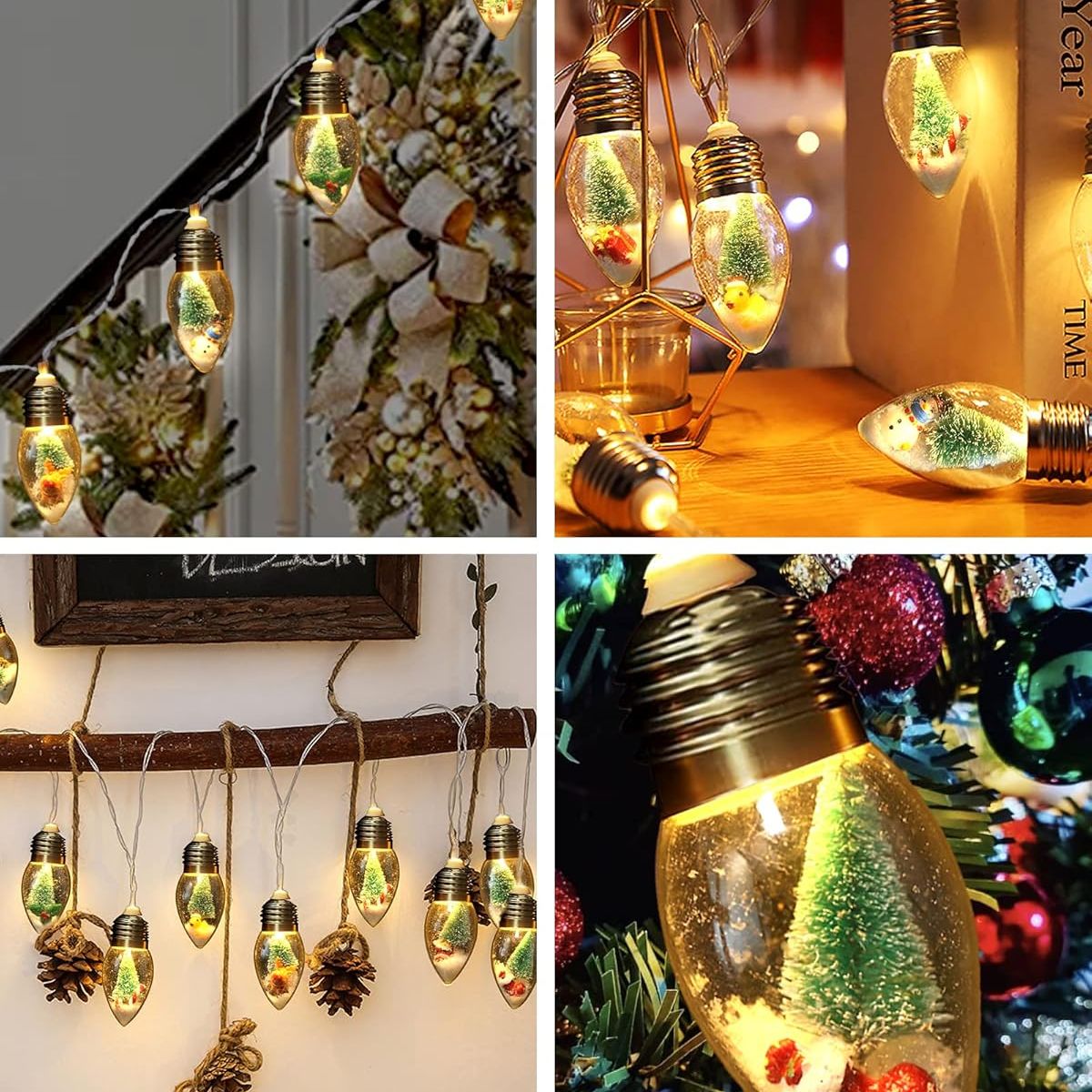 TIOZONEY - luces de Navidad de para decoración interior de dormitorio