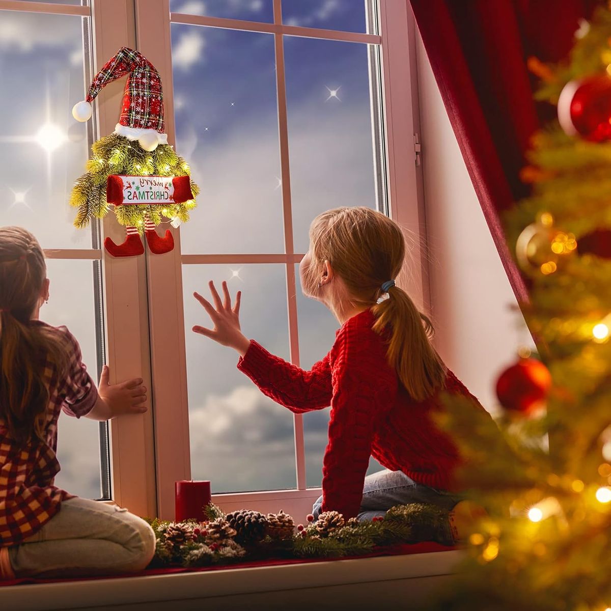 TIOZONEY - Corona de Navidad de 30 pulgadas