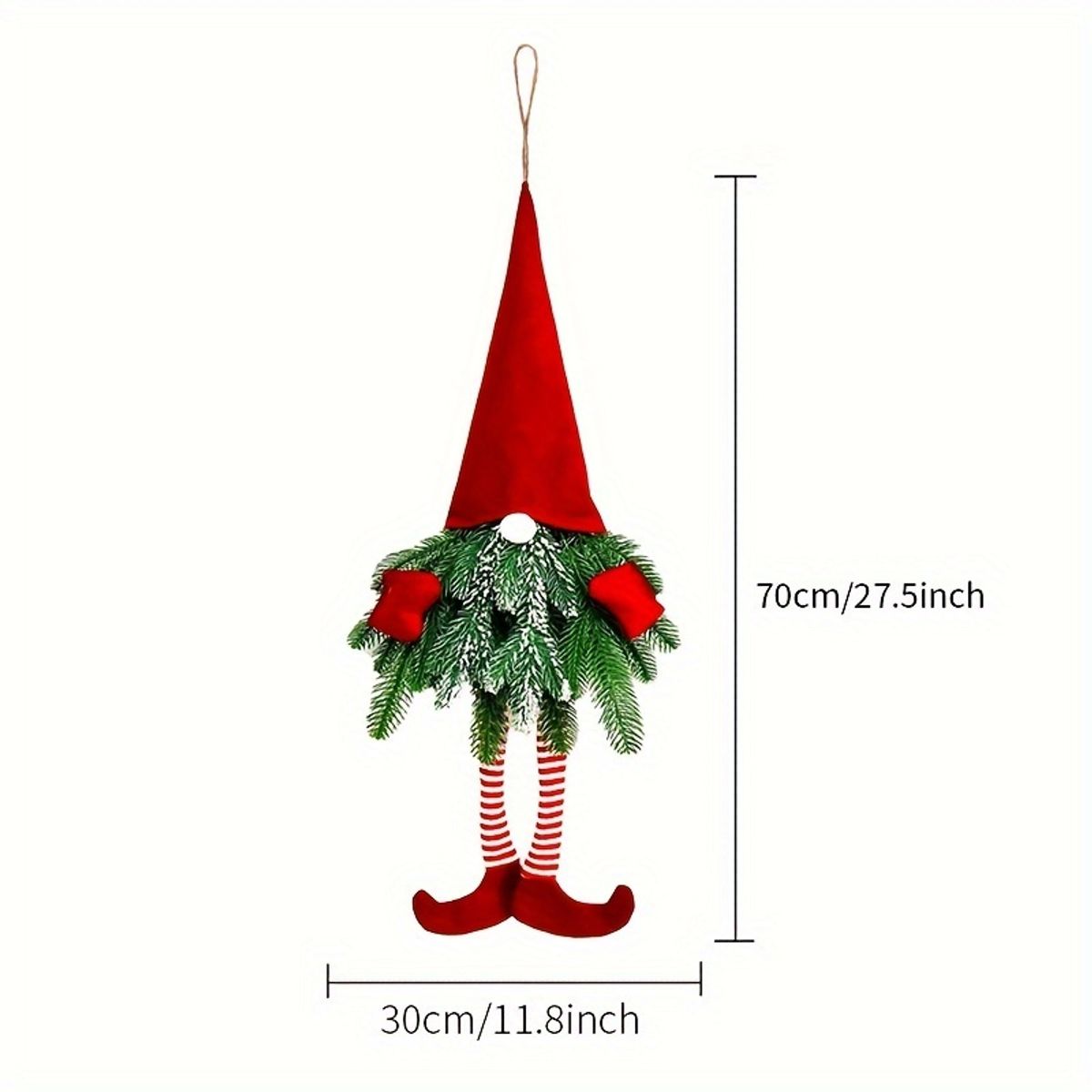 TIOZONEY - Corona de Navidad de 27 pulgadas