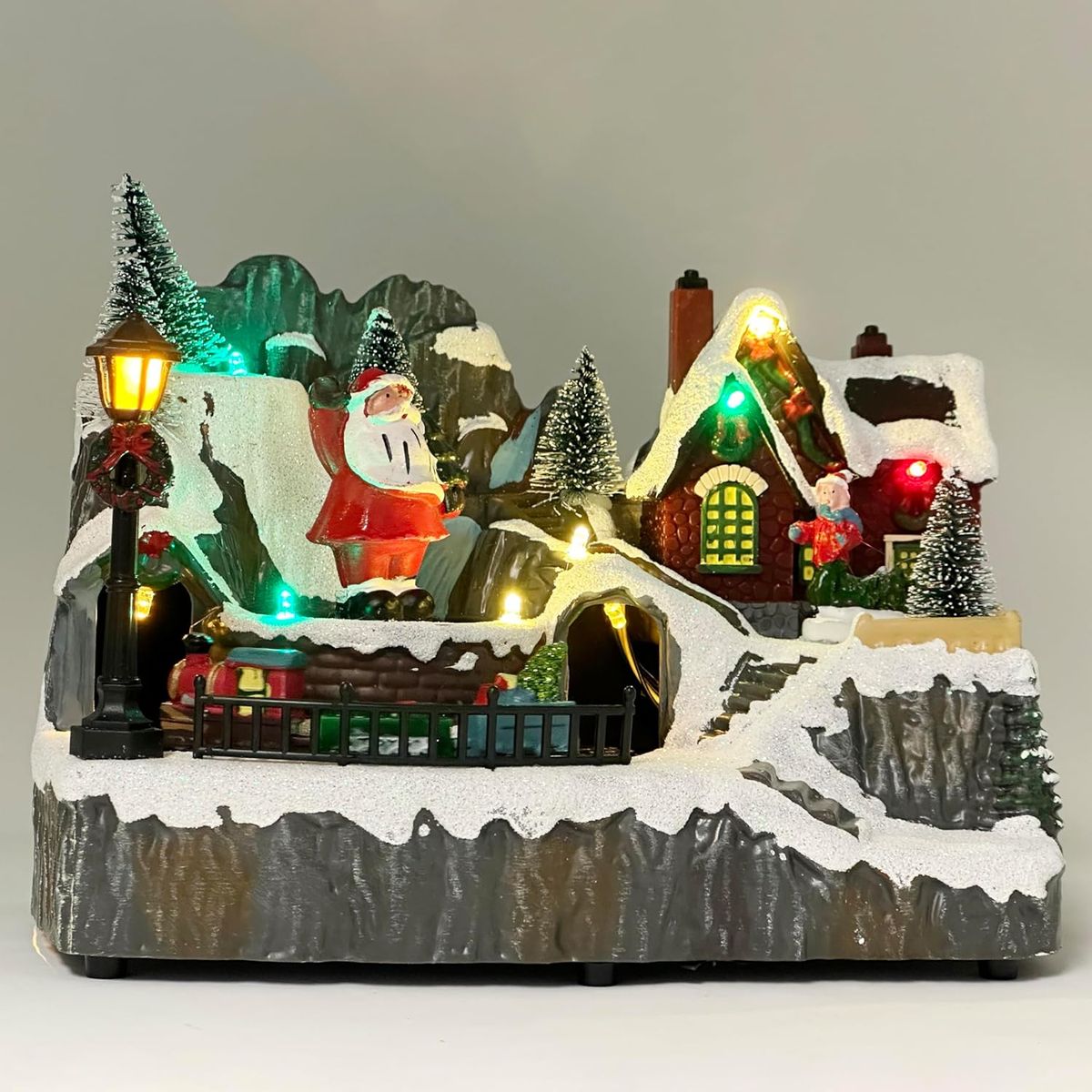 TIOZONEY - Caja de música navideña giratoria