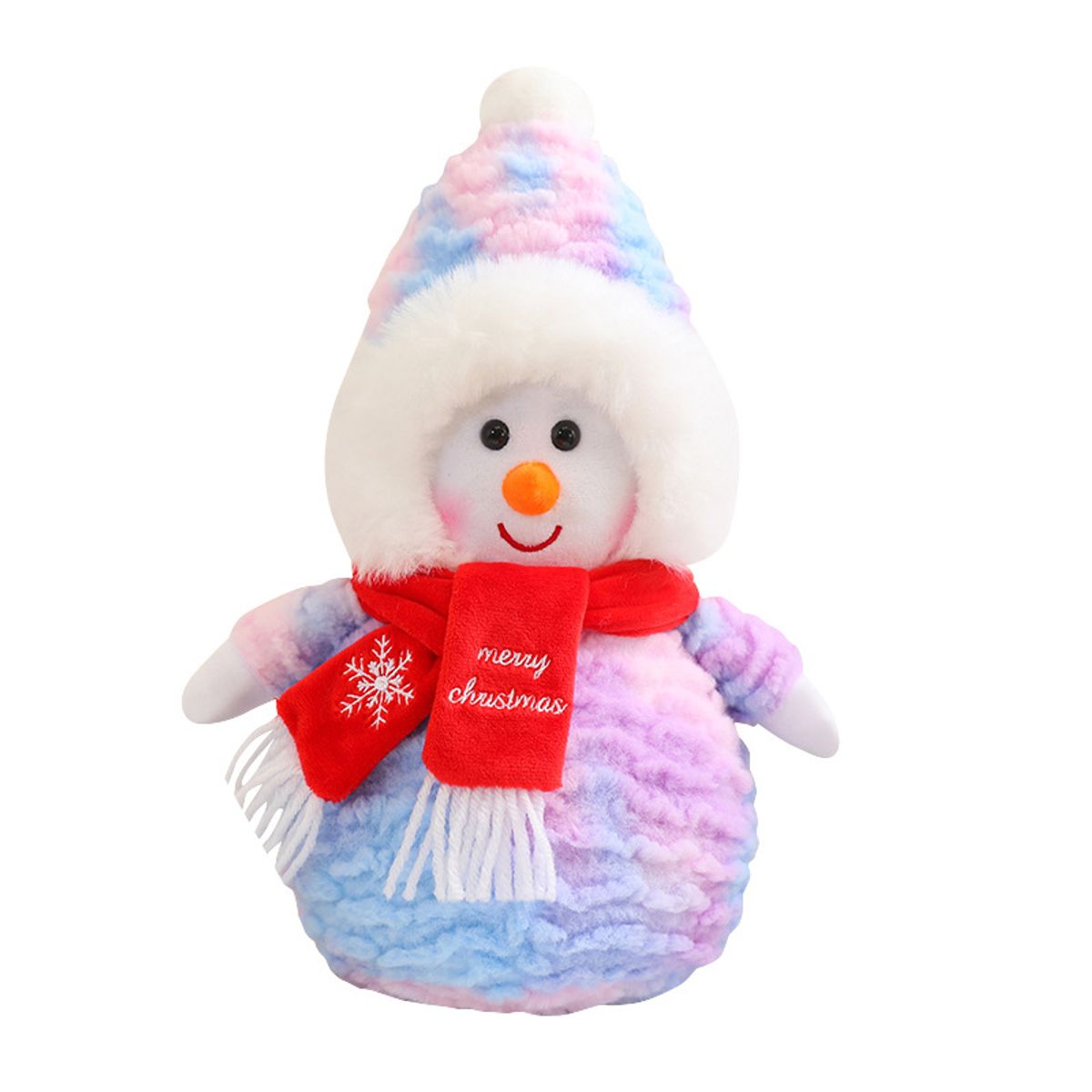 TIOZONEY - Muñeco de peluche muñeco de nieve 35cm