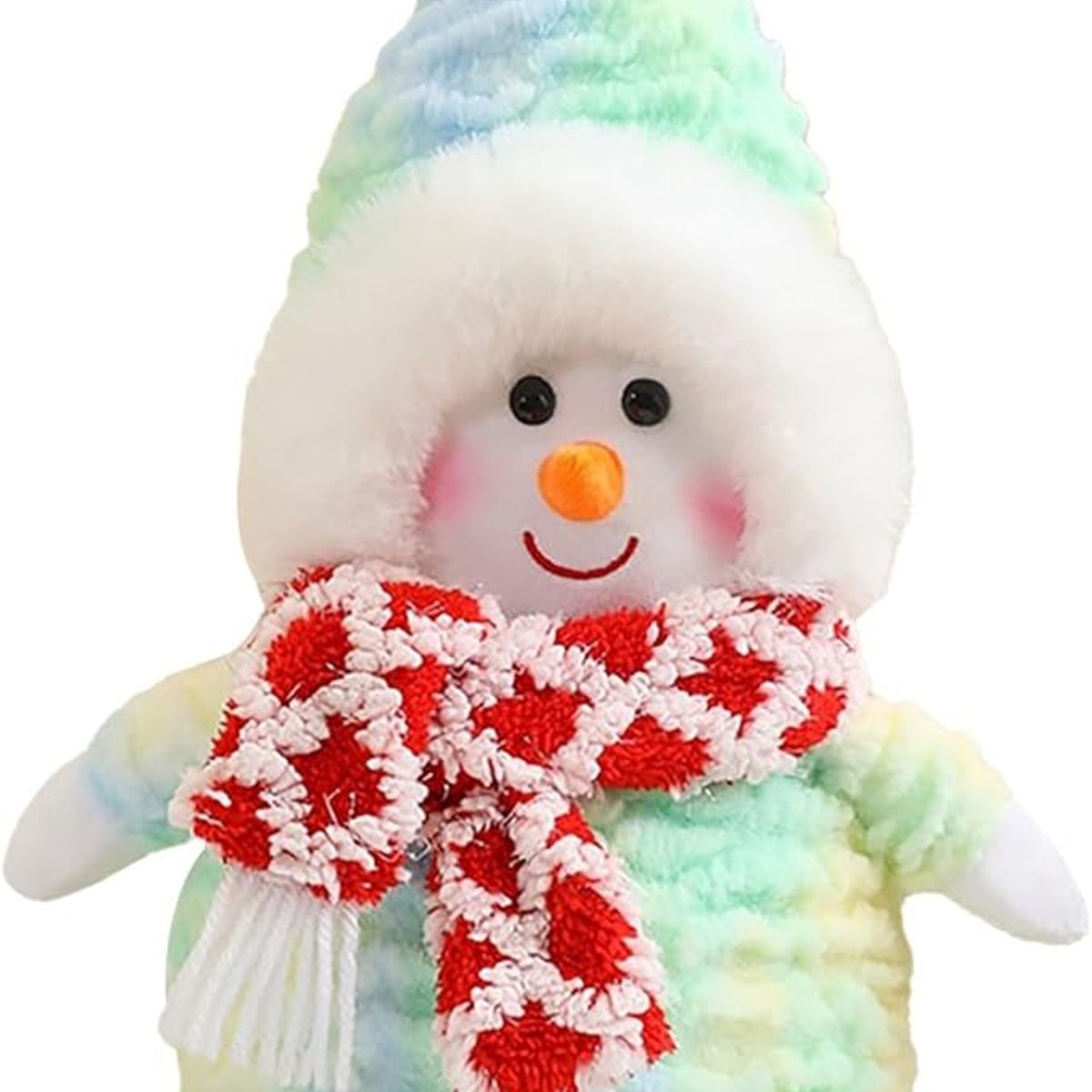 TIOZONEY - Muñeco de peluche muñeco de nieve 35cm