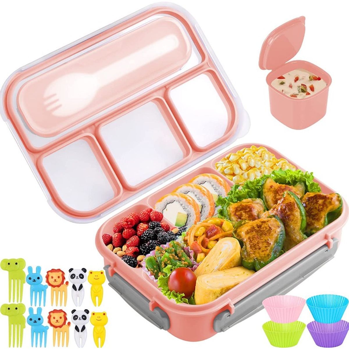 TIOZONEY - 16pcs Fiambrera Bento Para Adultos Niños