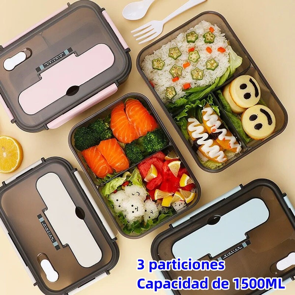 TIOZONEY - Fiambrera Lunch Box Topper Para Lunch Lonchera Termica