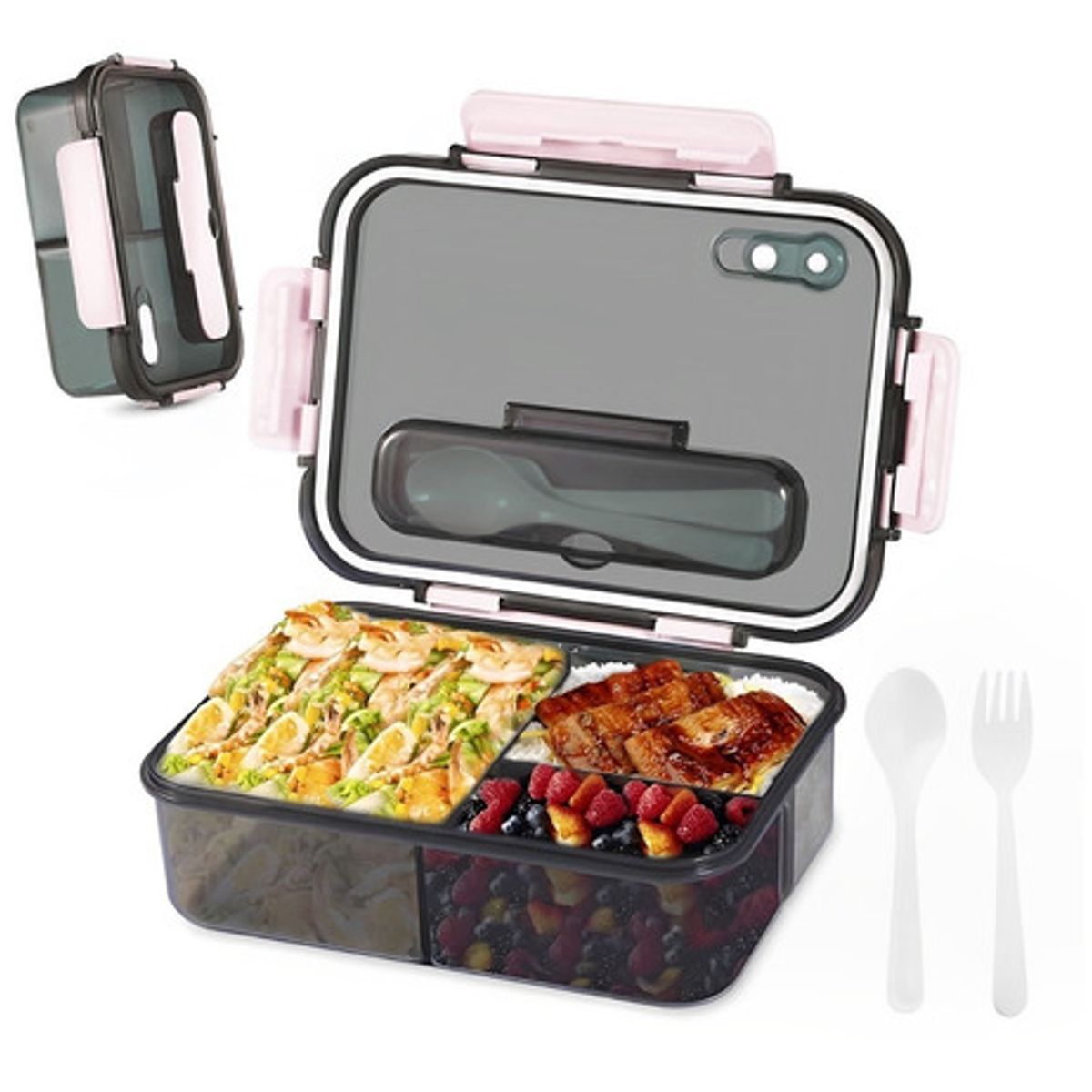 TIOZONEY - Lynnette Lunch Box Loncheras Topper Para Lunch Fiambrera 1500 Ml