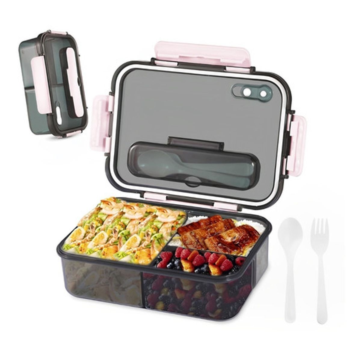 TIOZONEY - Lynnette Lunch Box Loncheras Topper Para Lunch Fiambrera 1500 Ml