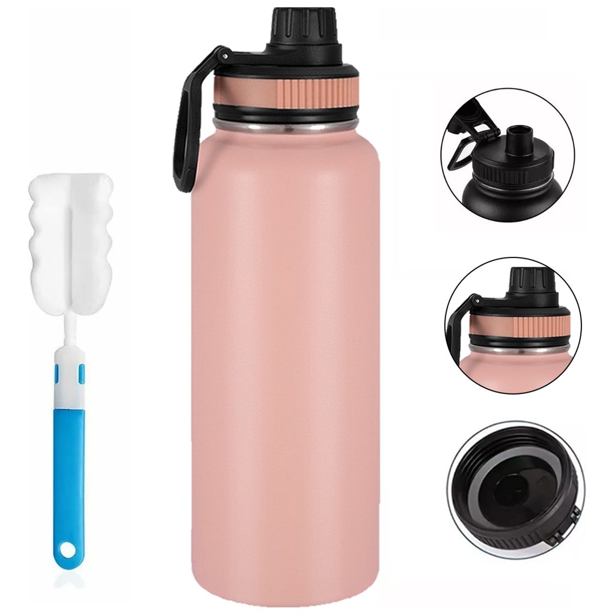 TIOZONEY - Botella De Agua Fríacaliente De Acero Inoxidable De 12 L