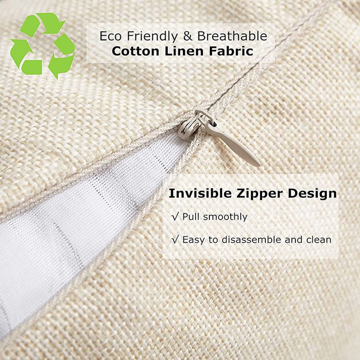 TIOZONEY - 2pcs Funda de almohada bordada19 x 19 pulgadas