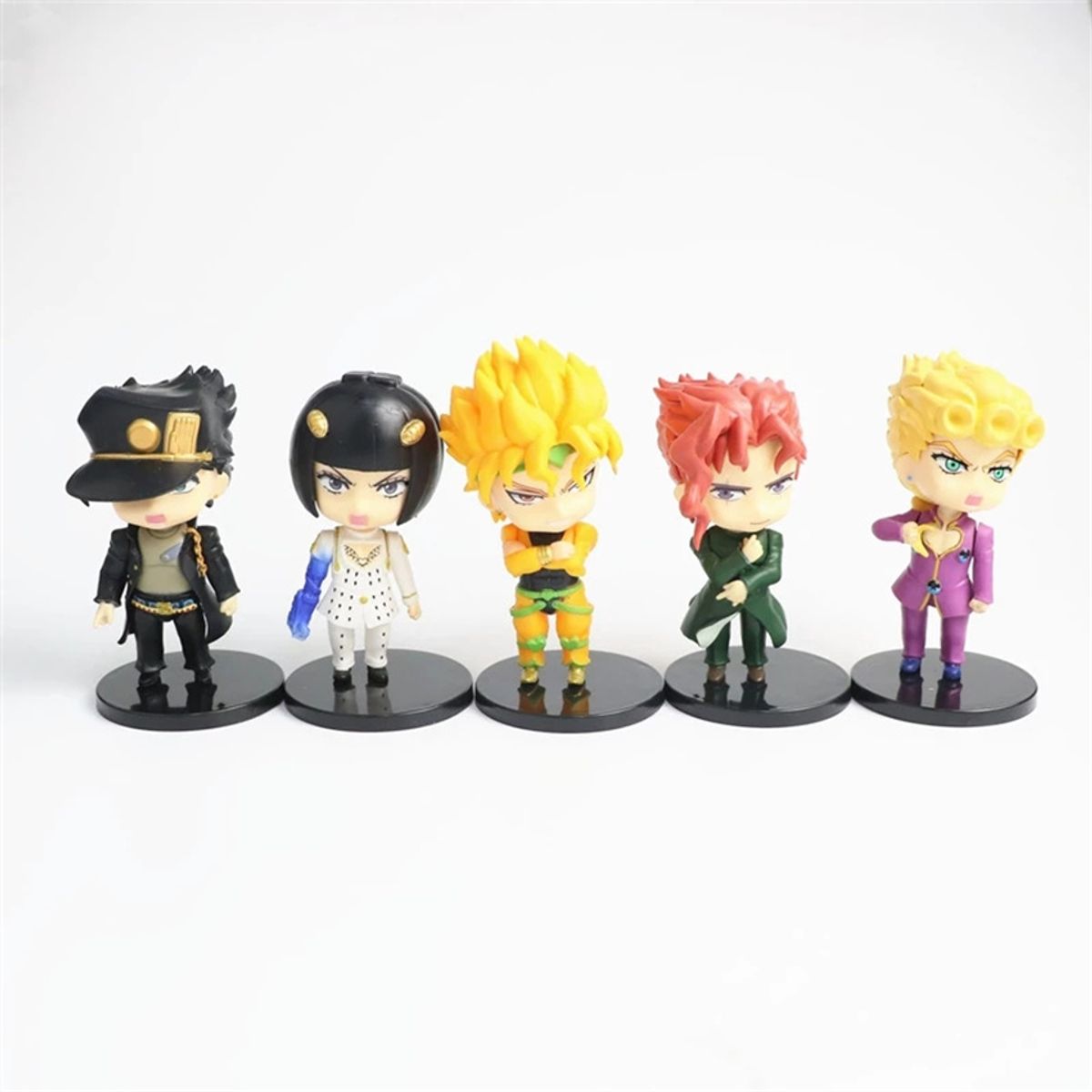 TIOZONEY - 5PC Anime jojo bizarre adventure Juguetes de muñecas de PVC