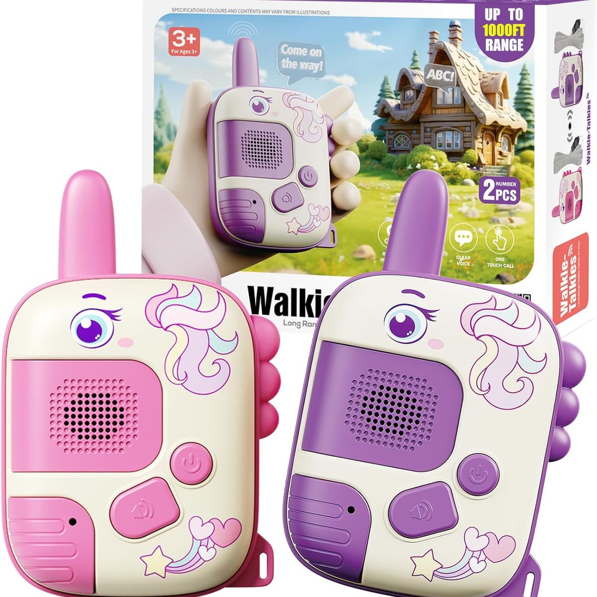 TIOZONEY - Walkie - talkie infantil - Unicornio