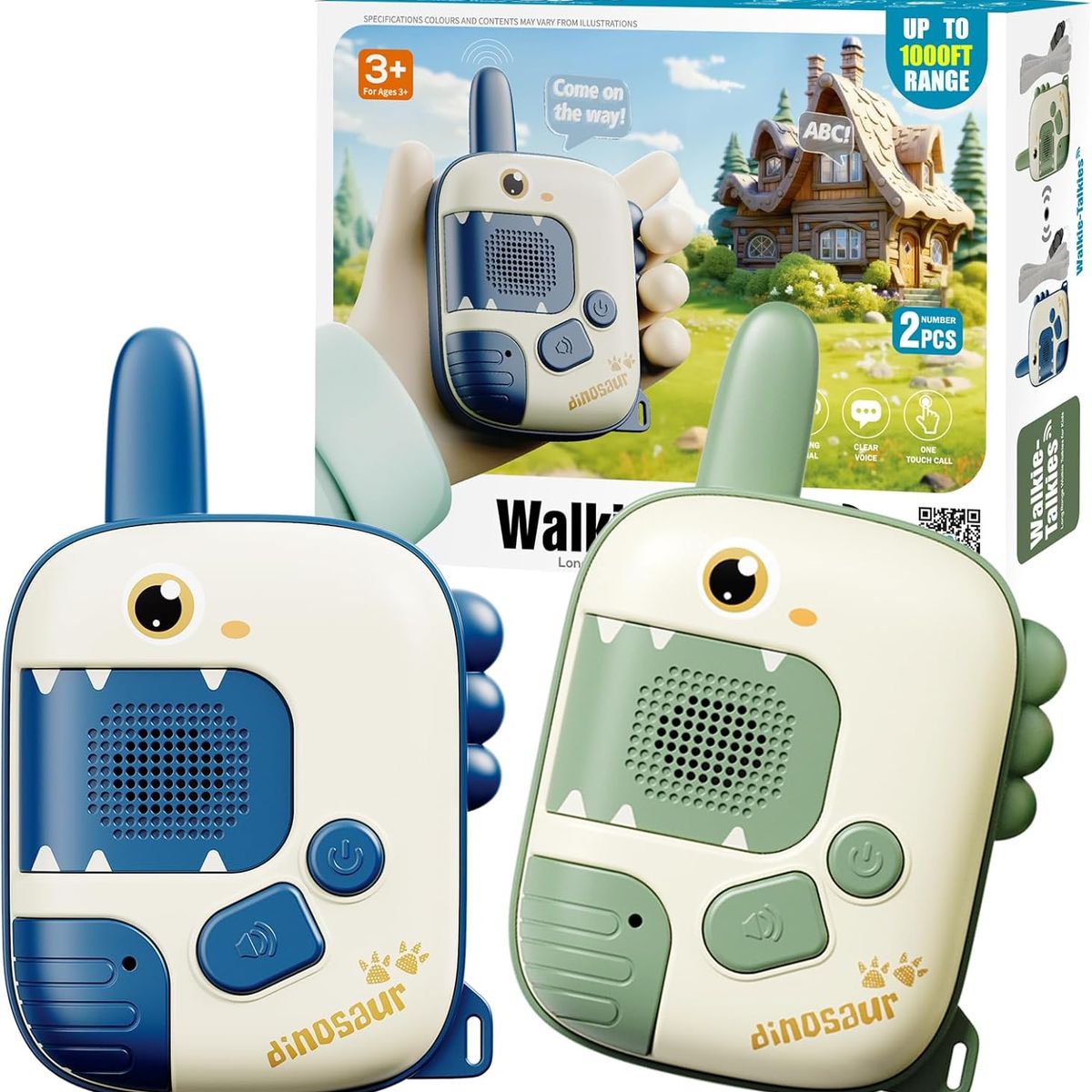 TIOZONEY - Walkie - talkie infantil - Dinosaurios