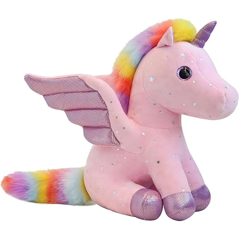 TIOZONEY - Peluche Unicornio Rosa 22cm