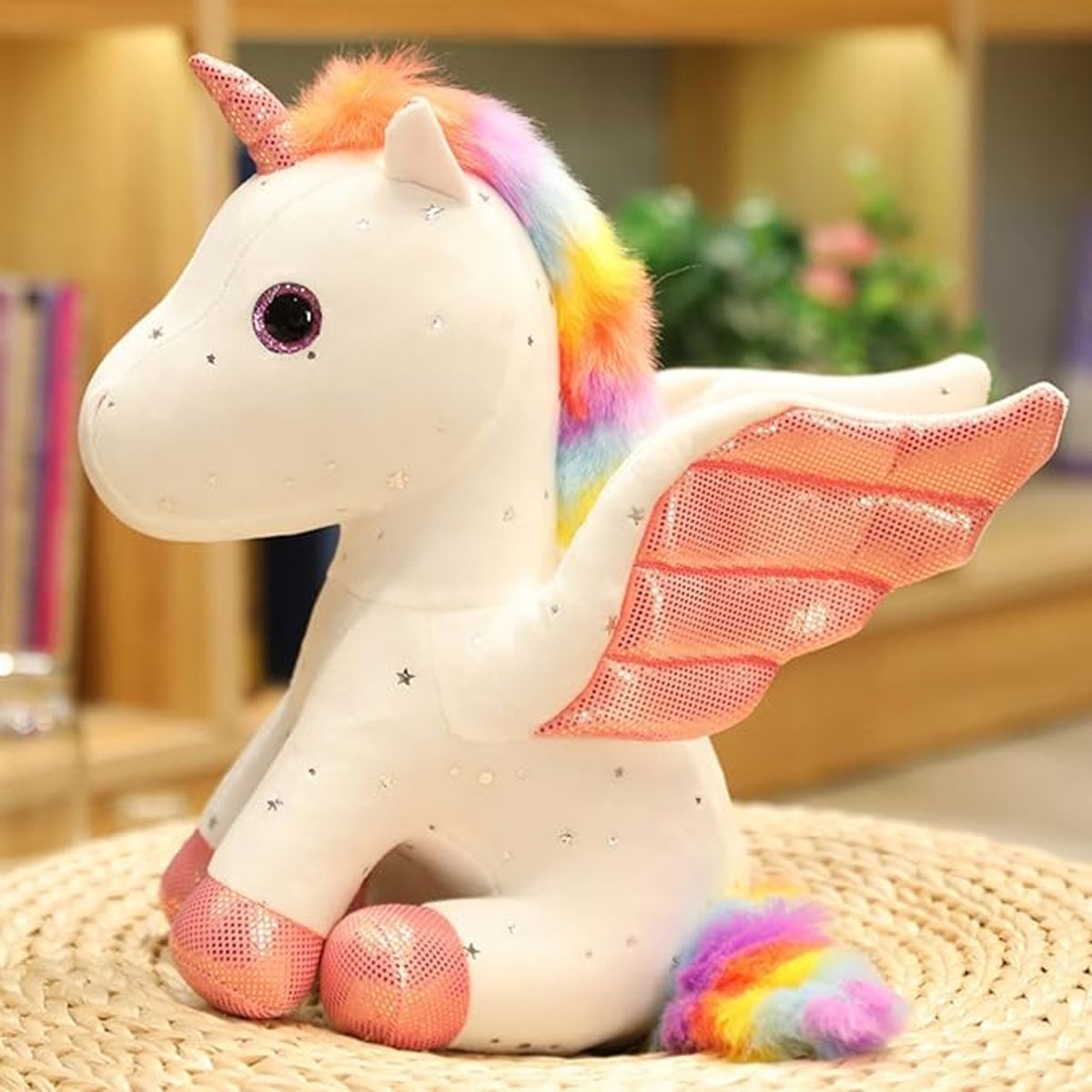 TIOZONEY - Peluche Unicornio Blanco 22cm