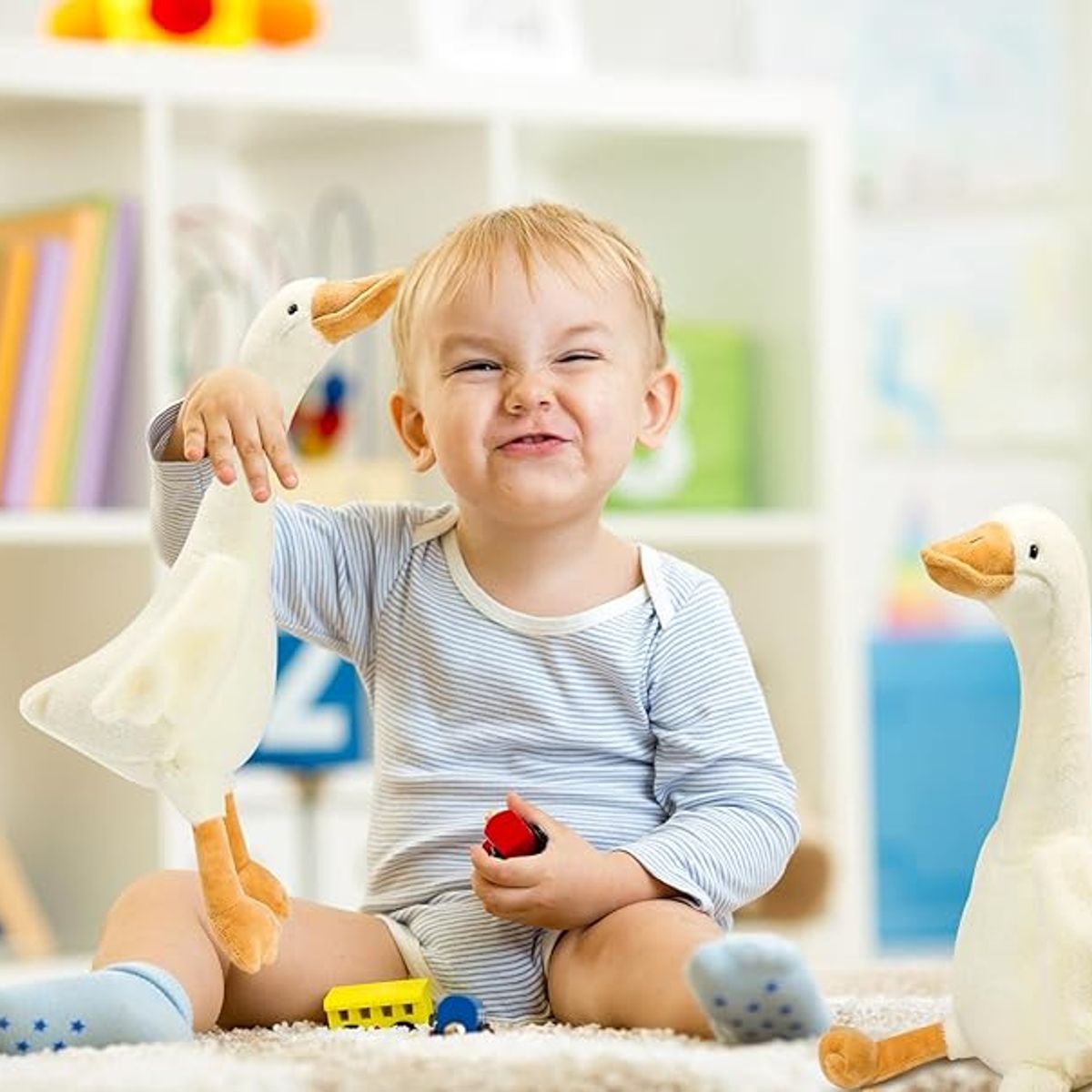 TIOZONEY - Peluche con forma de cisne blanco 50cm