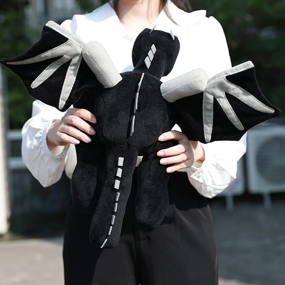 TIOZONEY - peluche mc dragón negro 60cm