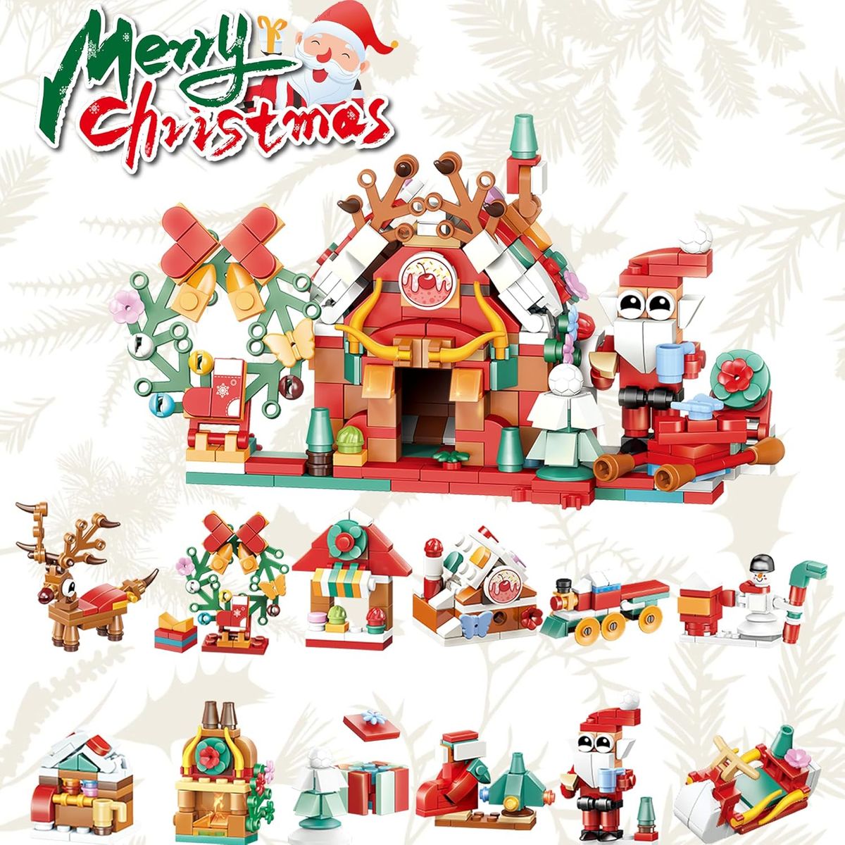 TIOZONEY - 24pcs calendarios de Adviento de cuenta regresiva de Navidad