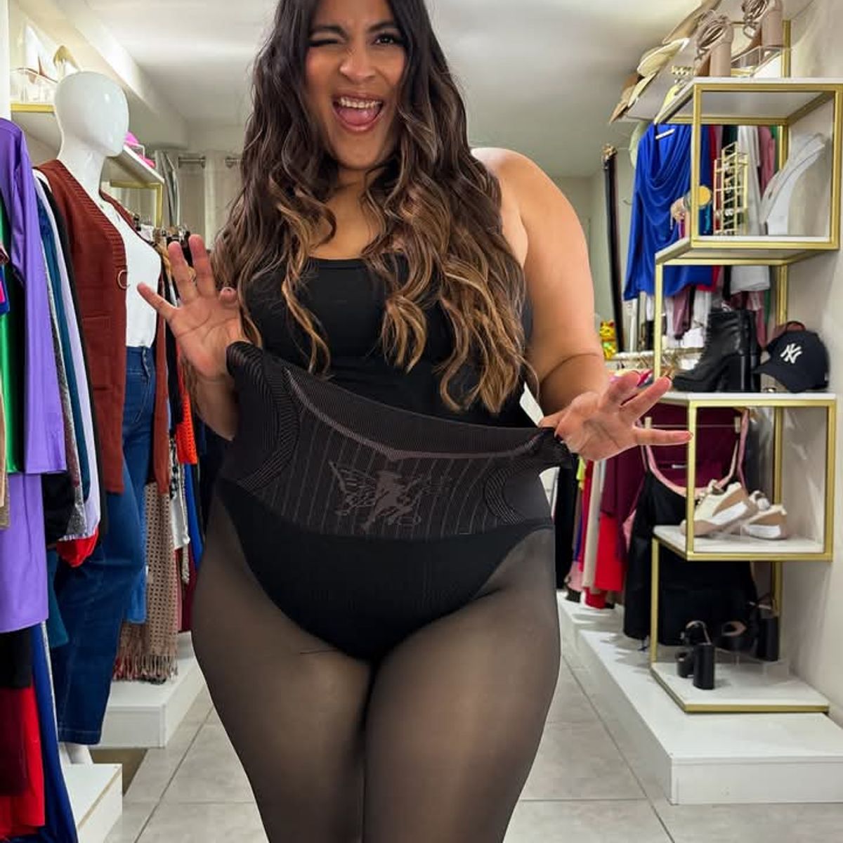 GENERICO - PANTYS EFECTO CON FAJA REDUCTORA MUJER