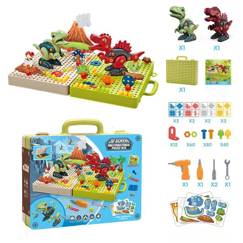 TIOZONEY - Caja de juguetes de dinosaurios