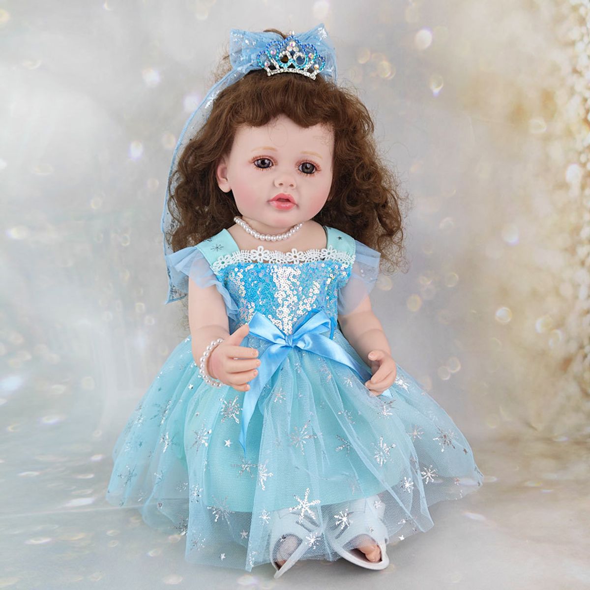 TIOZONEY - Muñeca bebe reborn vinilo de silicona juguetes para 55cm