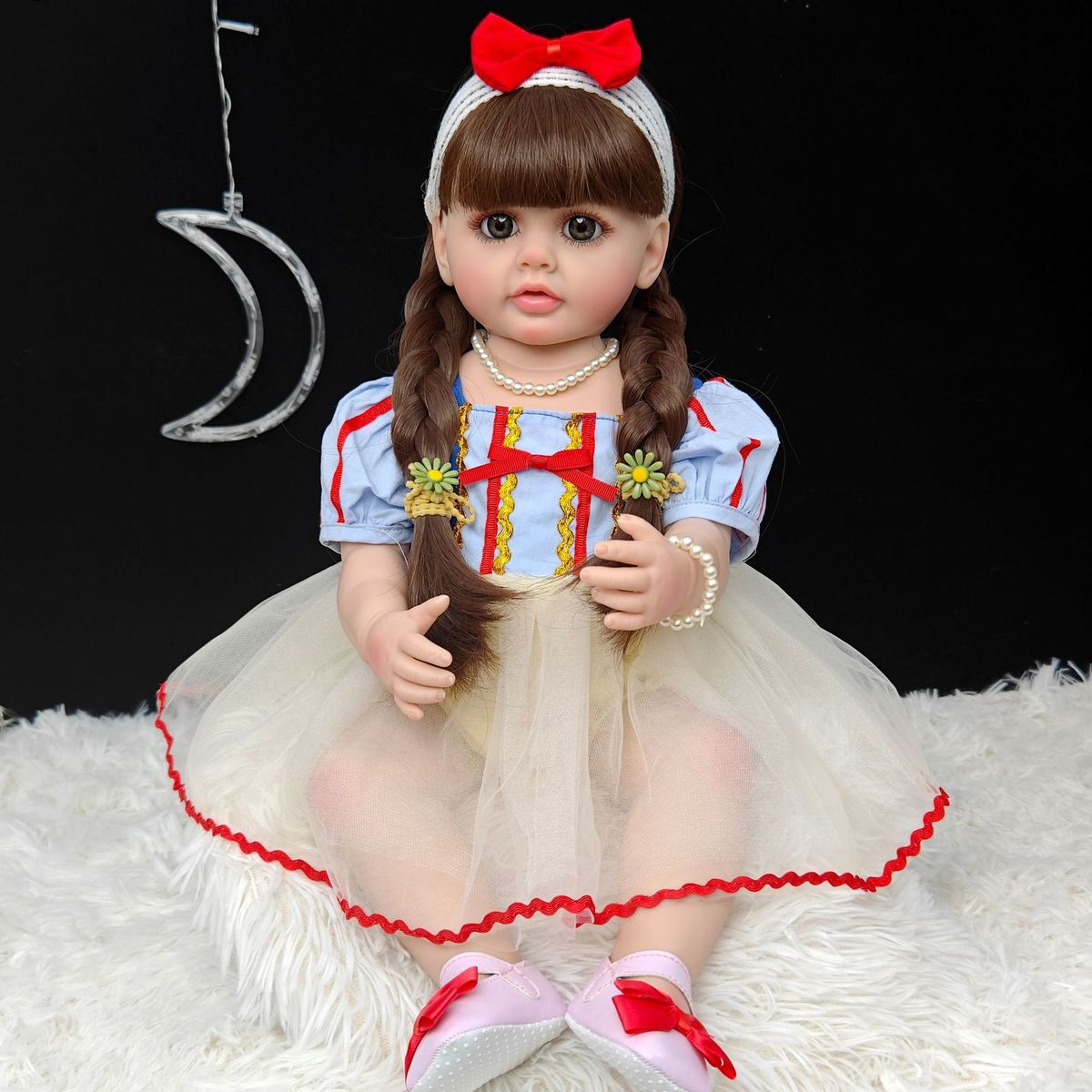 TIOZONEY - Muñeca bebe reborn vinilo de silicona juguetes para 55cm