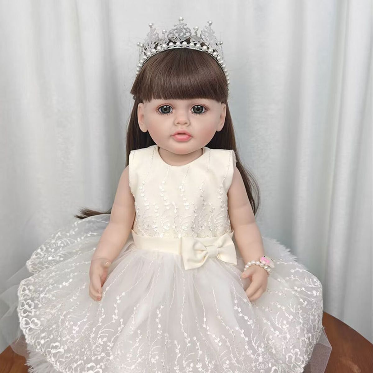 TIOZONEY - Muñeca bebe reborn vinilo de silicona juguetes para 55cm