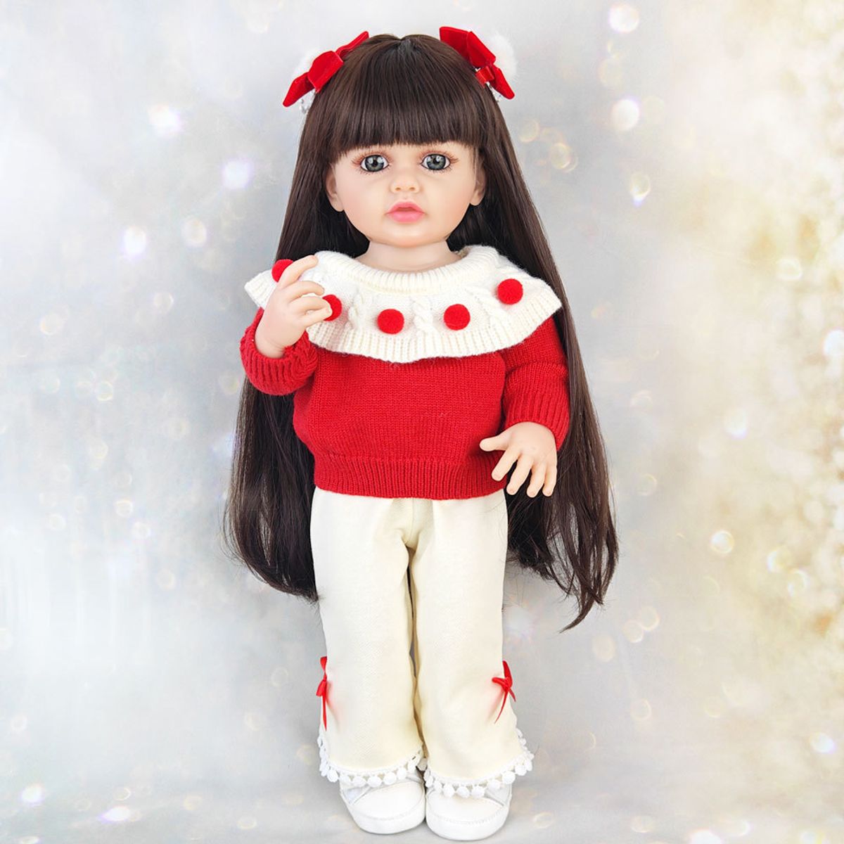 TIOZONEY - Muñeca bebe reborn vinilo de silicona juguetes para 55cm