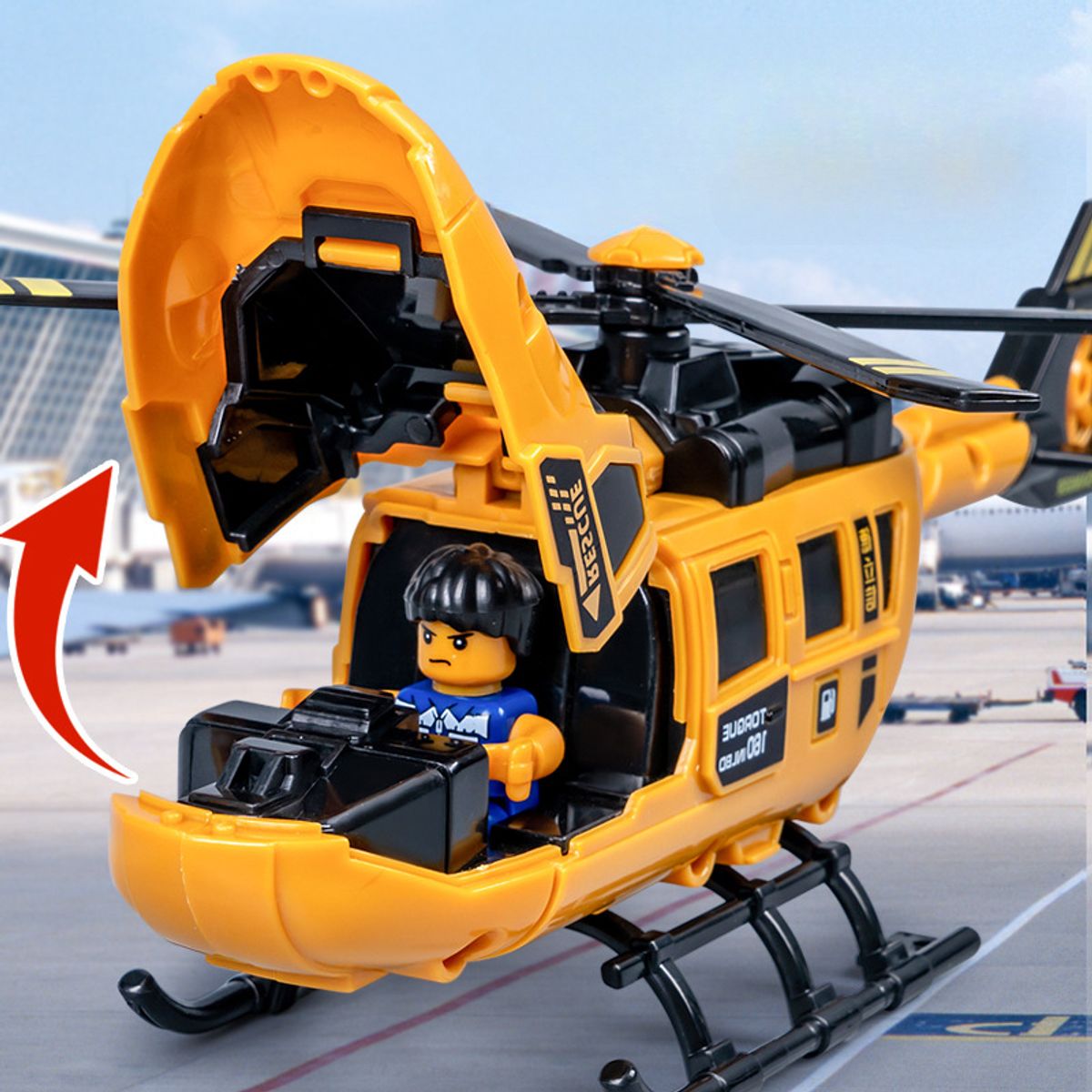 TIOZONEY - Helicóptero de juguete para niños