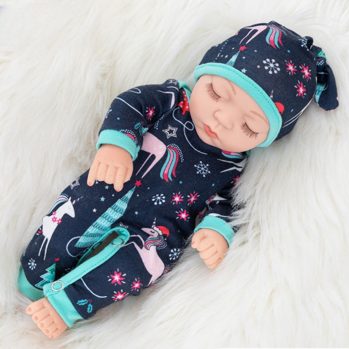 TIOZONEY - Muñeca bebe reborn vinilo de silicona juguetes para 30cm