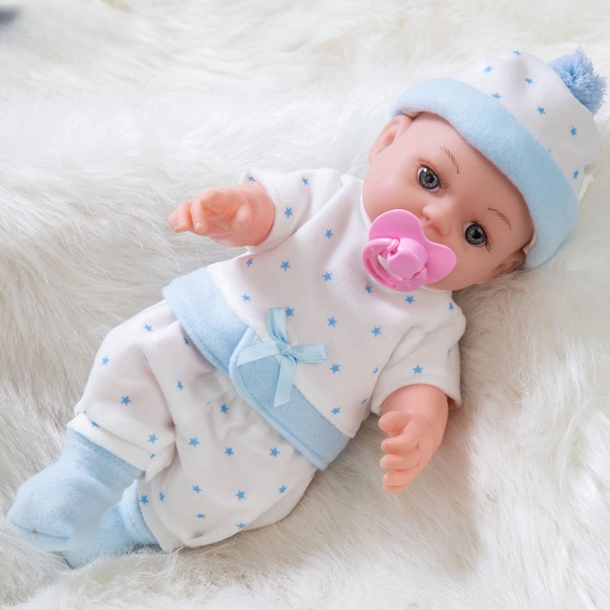 TIOZONEY - Muñeca bebe reborn vinilo de silicona juguetes para 30cm