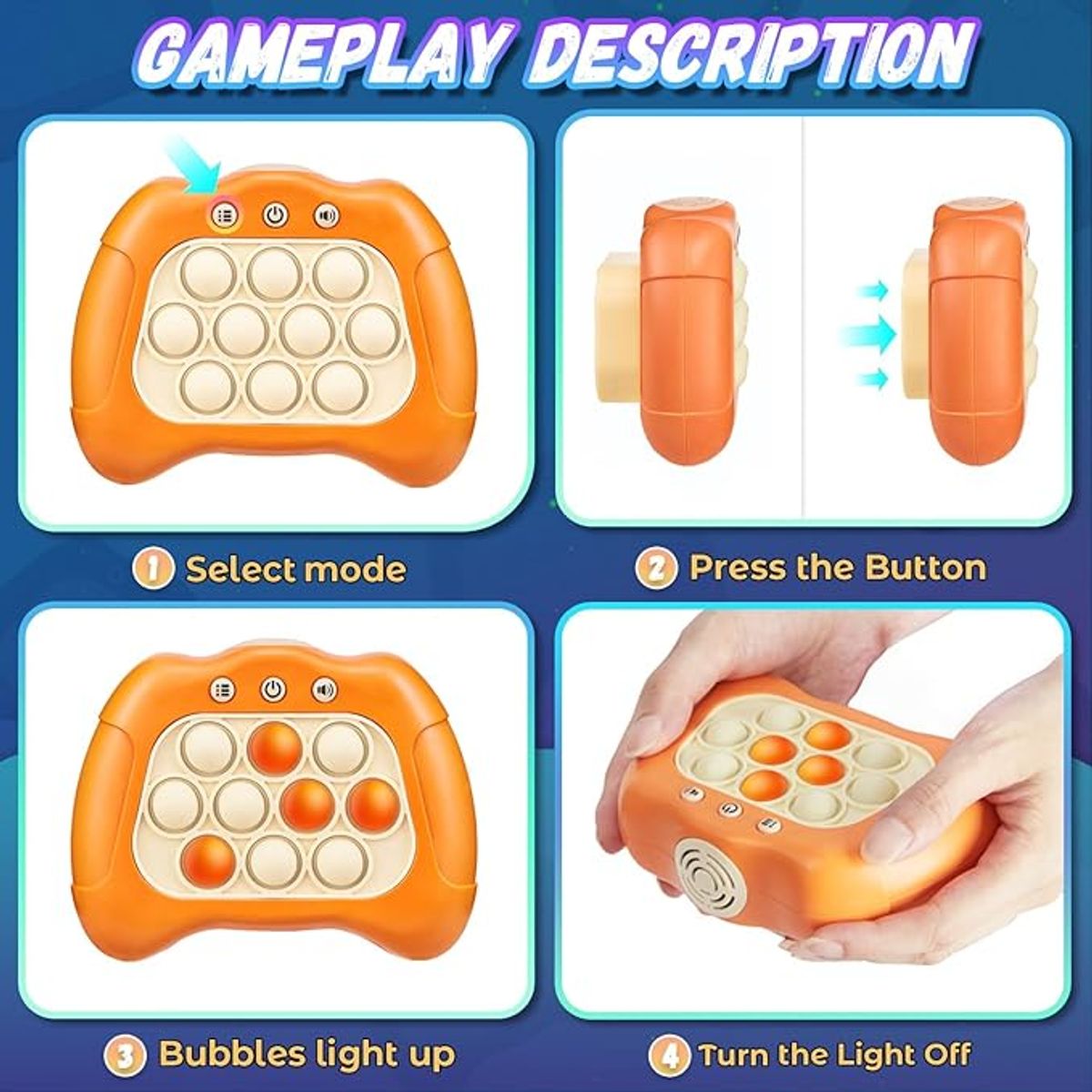 TIOZONEY - Quick Push Consola de juegos para niños