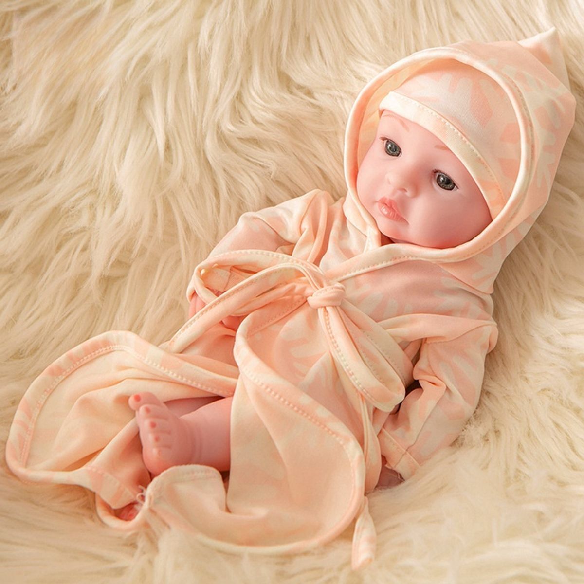 TIOZONEY - Muñeca bebe reborn vinilo de silicona juguetes para 30cm