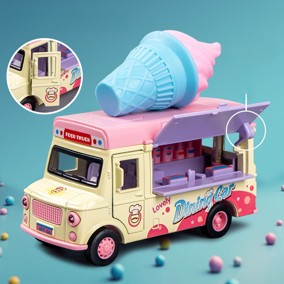 TIOZONEY - Camión comedor de juguetes para niños