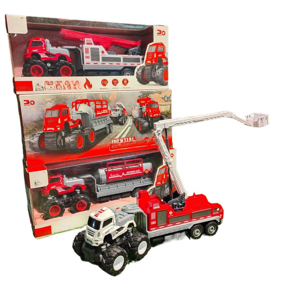 TIOZONEY - Camión de bomberos de juguetes infantiles