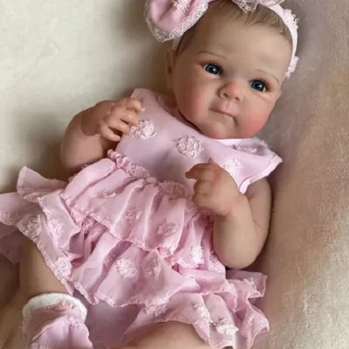 TIOZONEY - Muñeca bebe reborn vinilo de silicona juguetes para 48cm