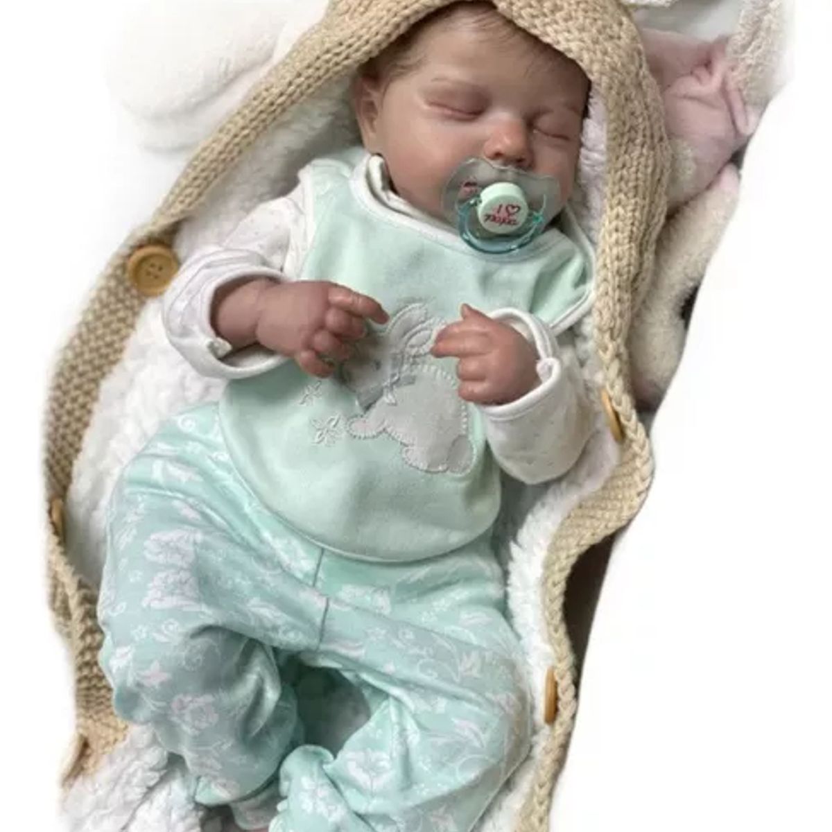 TIOZONEY - Muñeca bebe reborn vinilo de silicona juguetes para 48cm