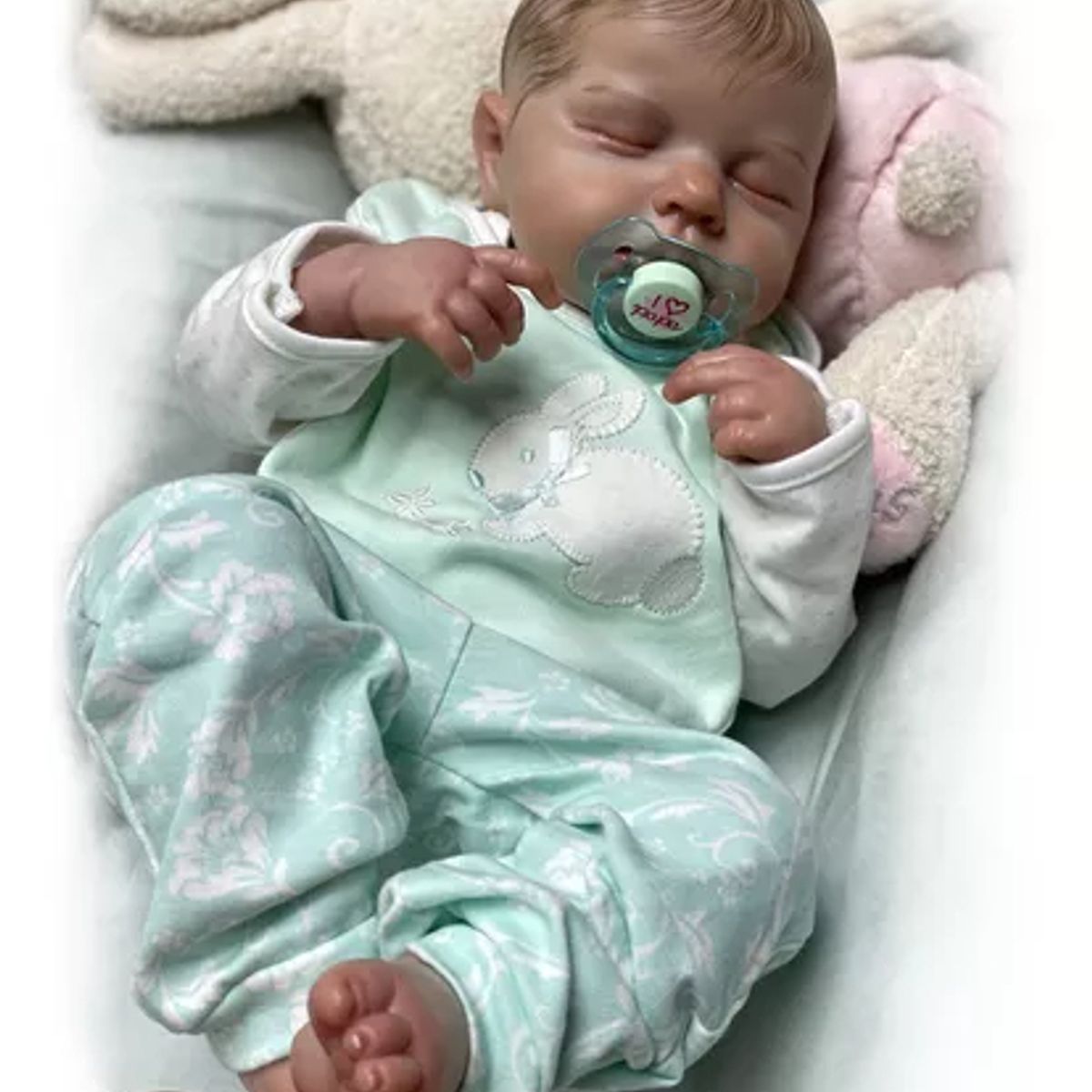 TIOZONEY - Muñeca bebe reborn vinilo de silicona juguetes para 48cm