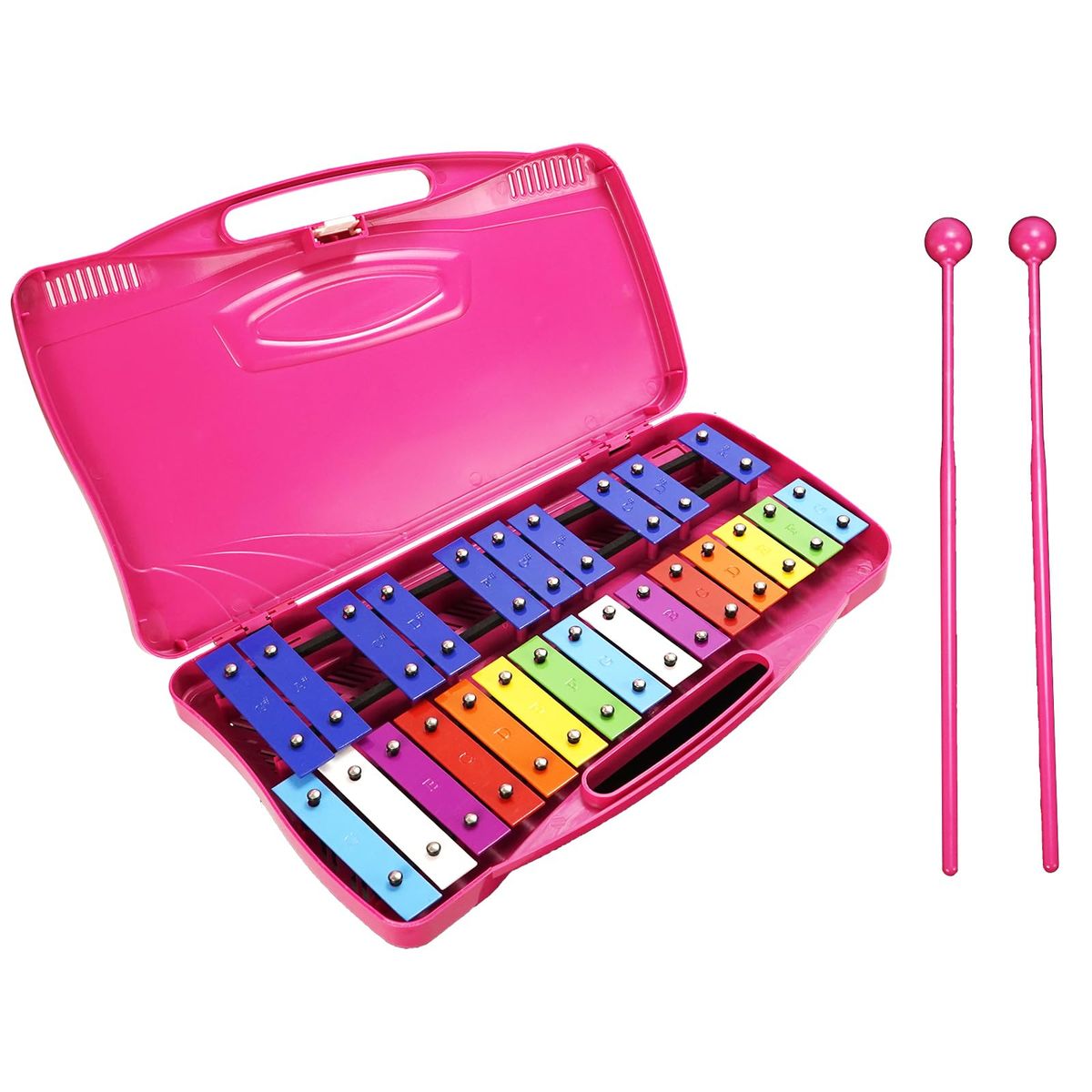 TIOZONEY - Percusión Profesional Con Xilófono Glockenspiel De 25 Notas