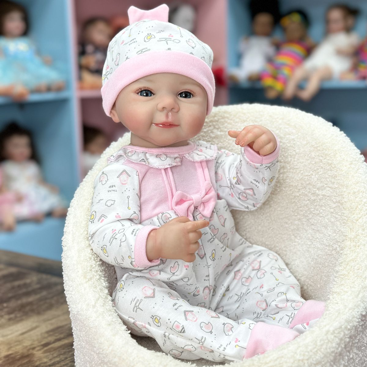 TIOZONEY - Muñeca bebe reborn vinilo de silicona juguetes para 50cm