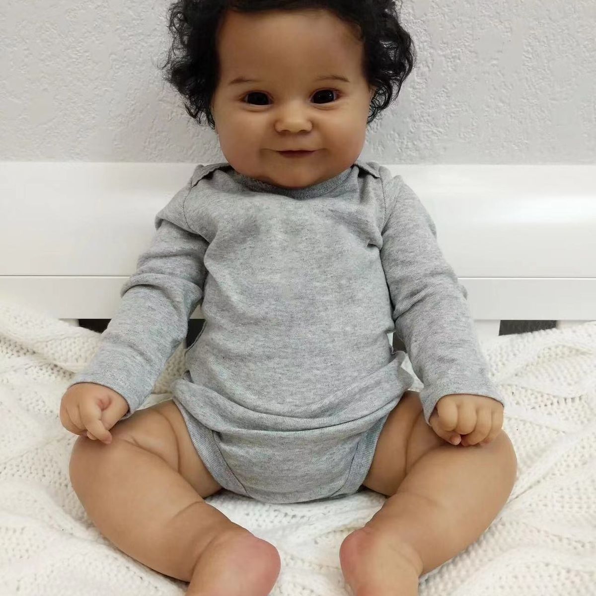 TIOZONEY - Muñeca bebe reborn vinilo de silicona juguetes para 50cm