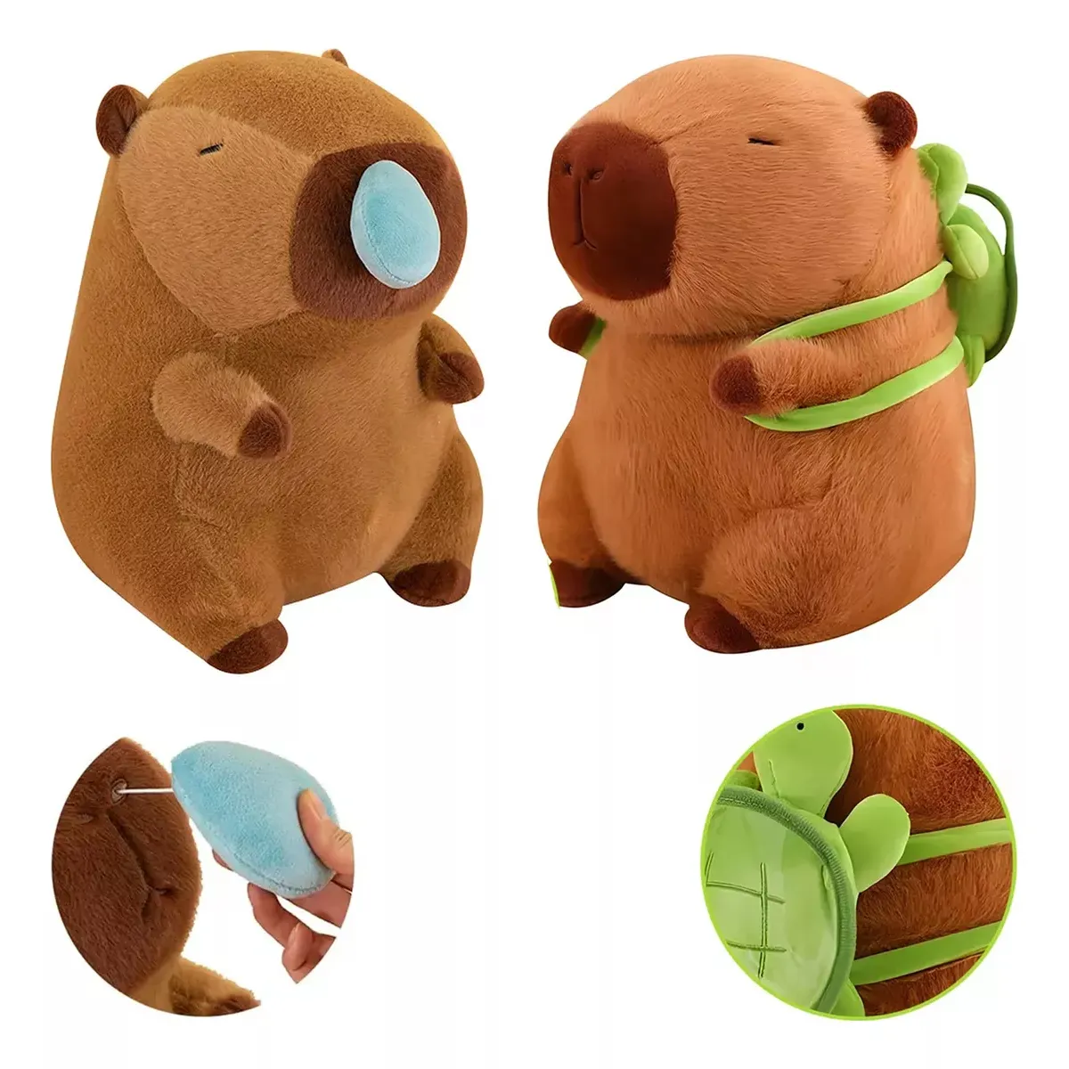 TIOZONEY - 2pc Peluche Capibara Animal Capybara Niños Bebe Regalo-