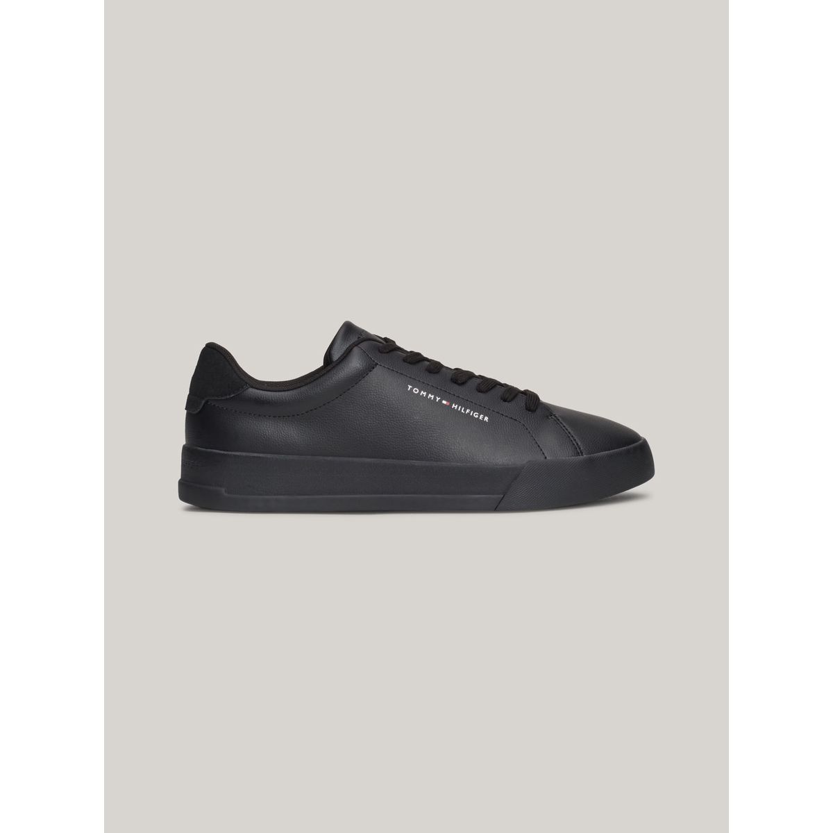TOMMY HILFIGER - ZAPATILLAS TH COURT LEATHER GRAIN ESS TH