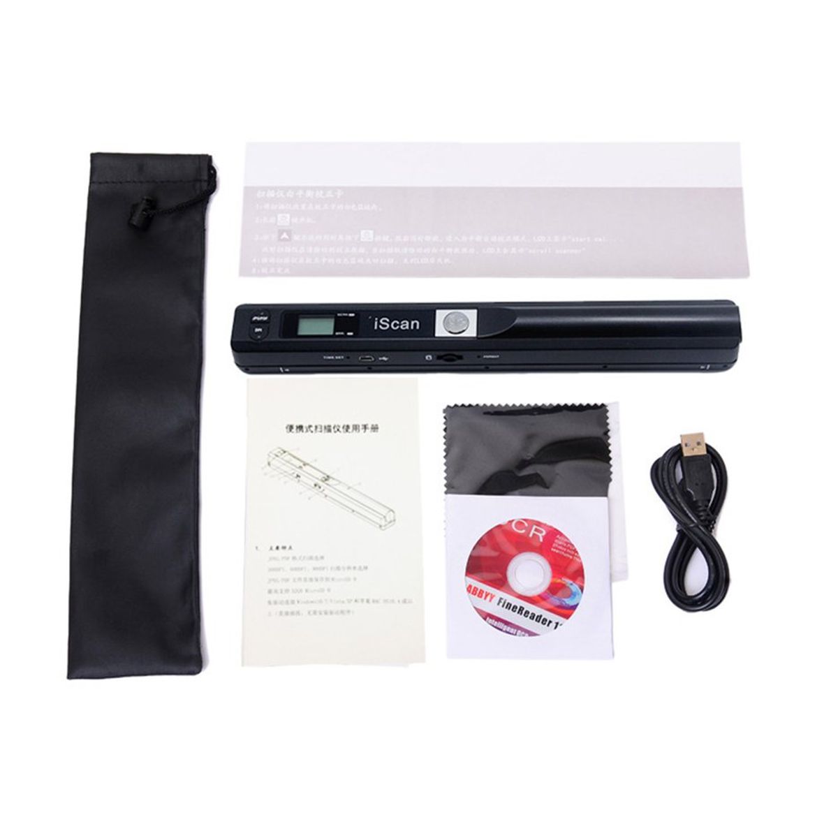 TIOZONEY - Escáner Escáner De Mano Escáner Portátil Pen Scanner Escáner