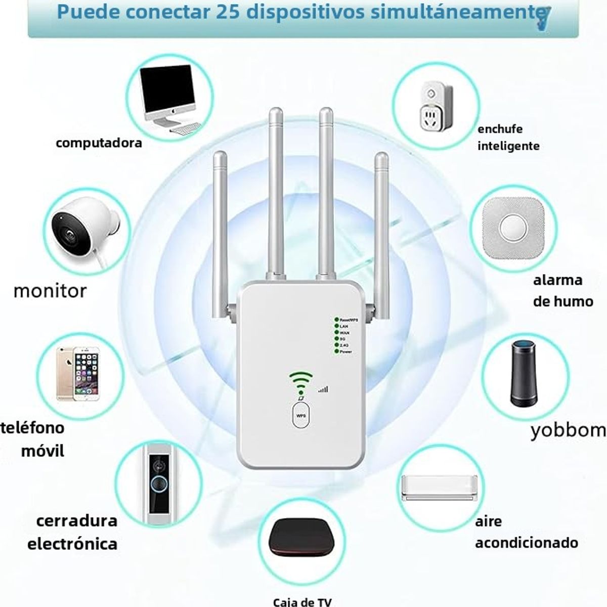 TIOZONEY - WIFI Signal Booster 4 Antenas