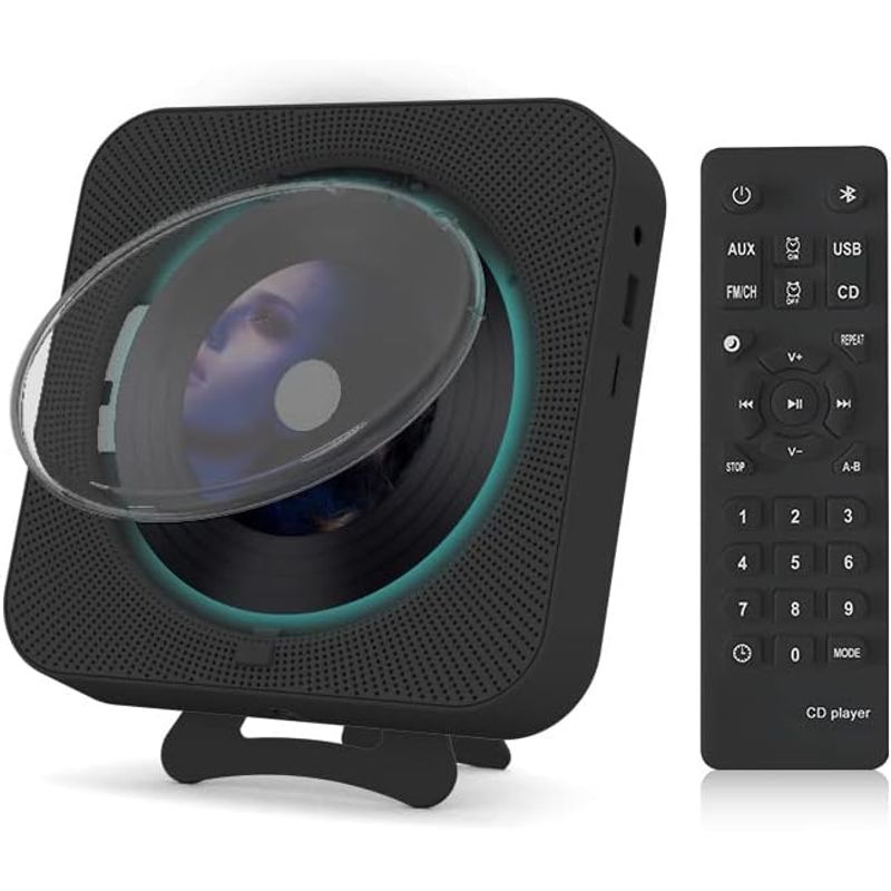 TIOZONEY - Reproductor de CD Bluetooth Pantalla LED